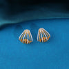 Golden Eternal Shell-Inspired Statement Earrings