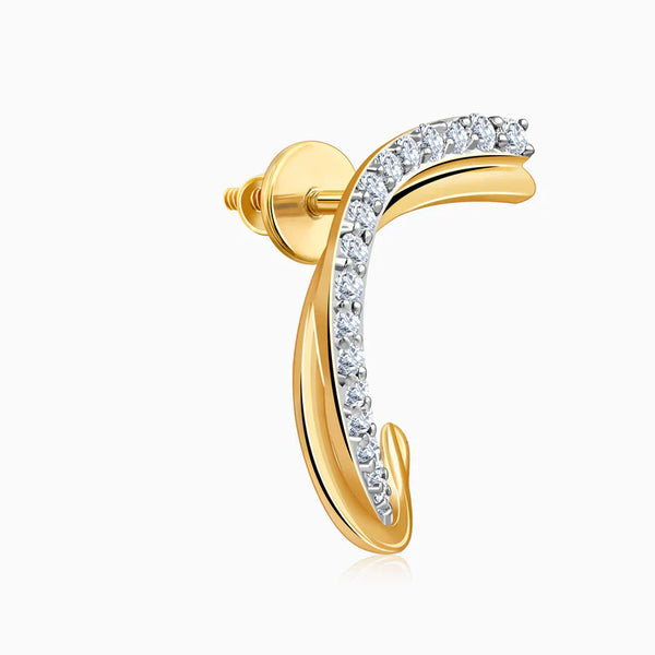 Pear Drop Motif Pendant in Polished Gold