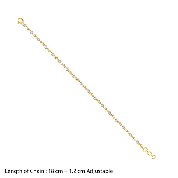Celestial Diamond Bracelet in Luxe Gold Finish