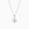 Sparkling Snowflake Pendant in 925 Silver