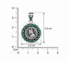 Emerald Queen Coin Pendent Set