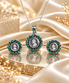 Emerald Queen Coin Pendent Set